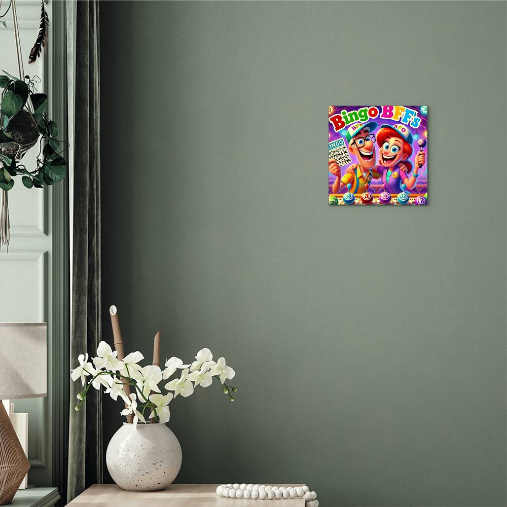 Bingo BFFS 1 - High Gloss Metal Art Print (1:1) - Gift for Her - Gift for Him