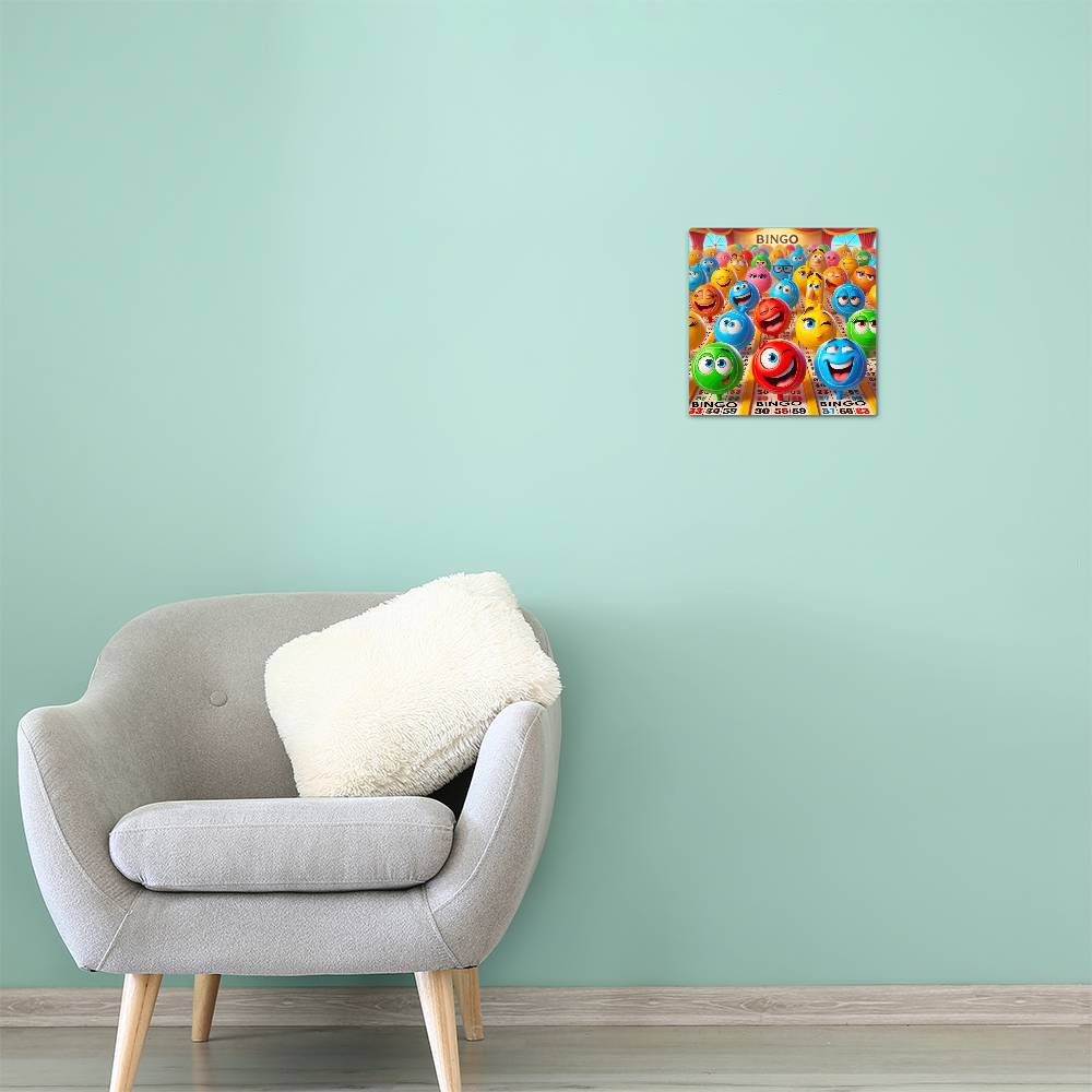 Bingo 2 - High Gloss Metal Art Print (1:1) - Gift for Her - Gift for Him