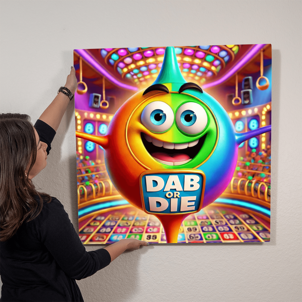 Dab Or Die 02 - High Gloss Metal Art Print (1:1) - Gift for Her - Gift for Him