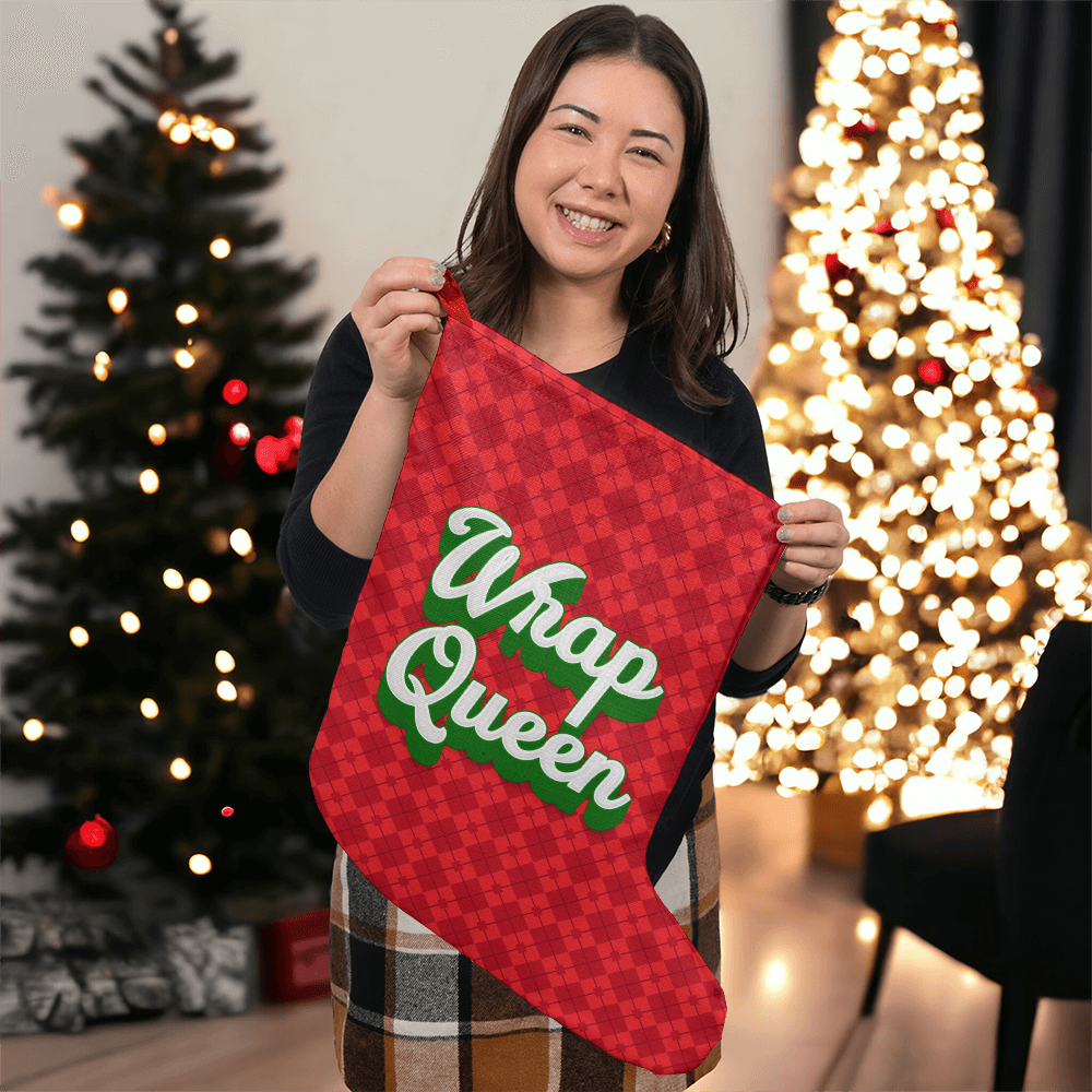 Wrap Queen - Giant Holiday Stocking - Gift for Her