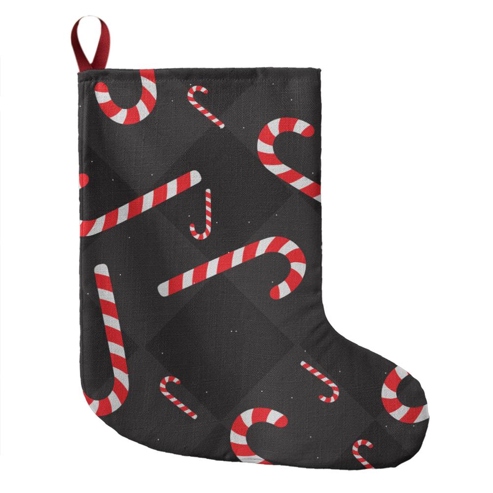 Candy Canes - Giant Holiday Stocking - Gift for Her - Gift for Him