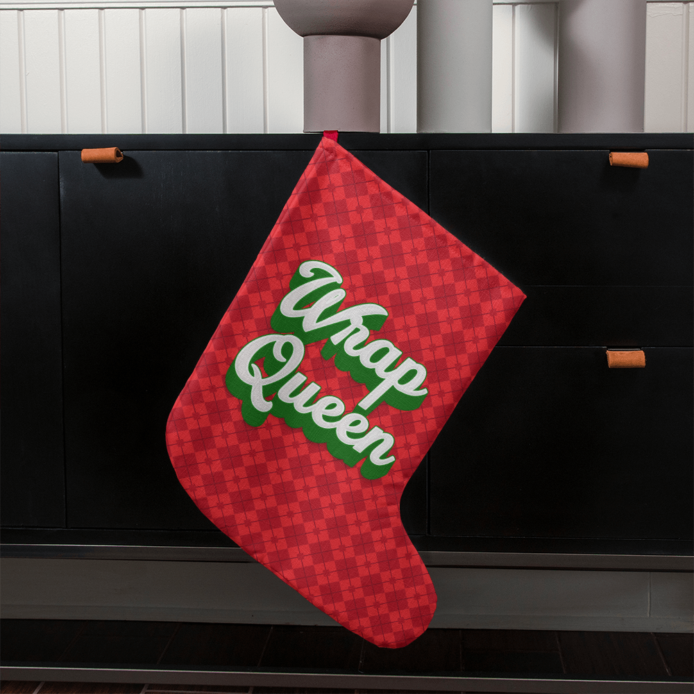 Wrap Queen - Giant Holiday Stocking - Gift for Her