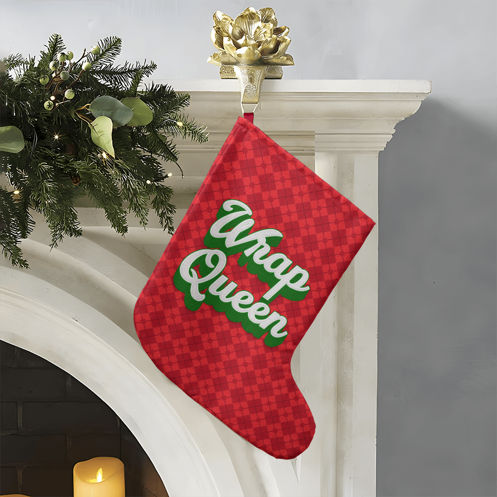 Wrap Queen - Giant Holiday Stocking - Gift for Her
