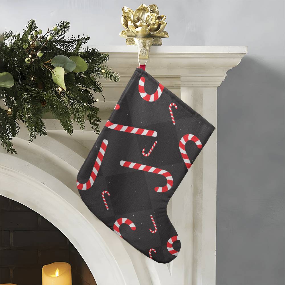 Candy Canes - Giant Holiday Stocking - Gift for Her - Gift for Him