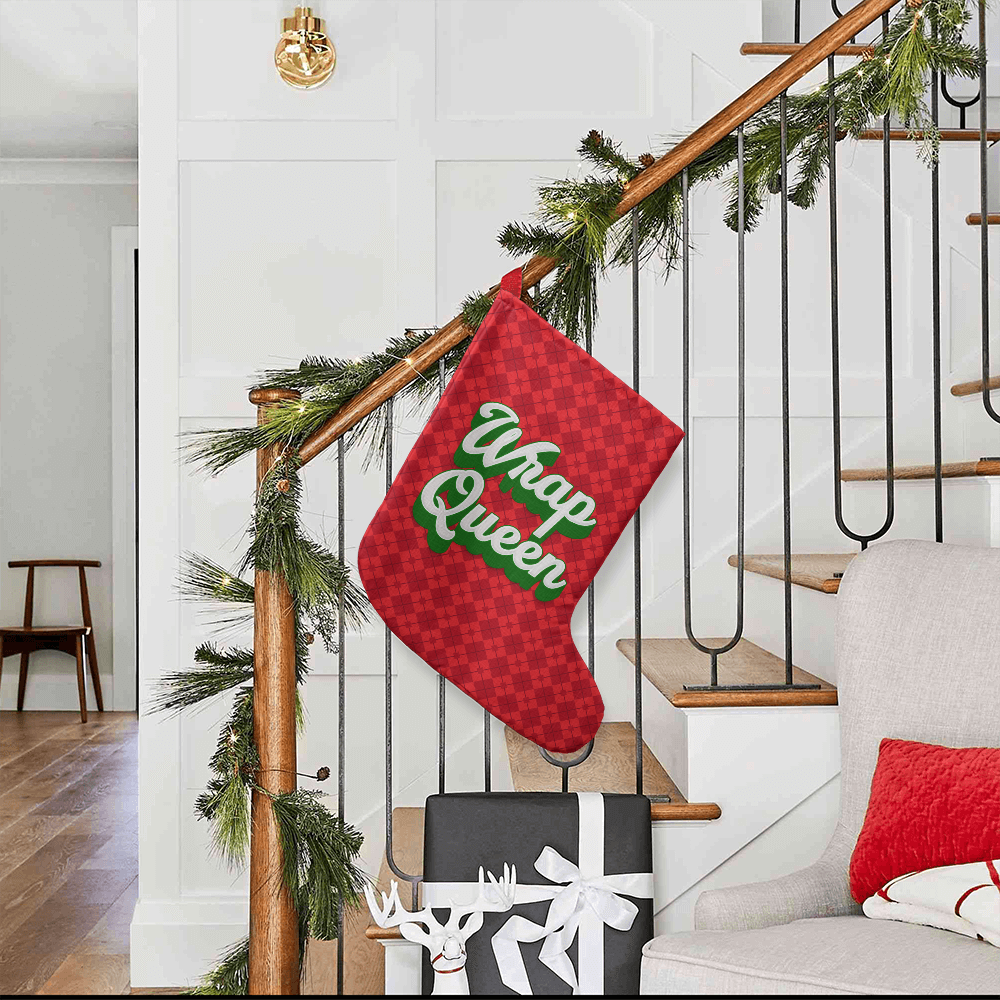 Wrap Queen - Giant Holiday Stocking - Gift for Her