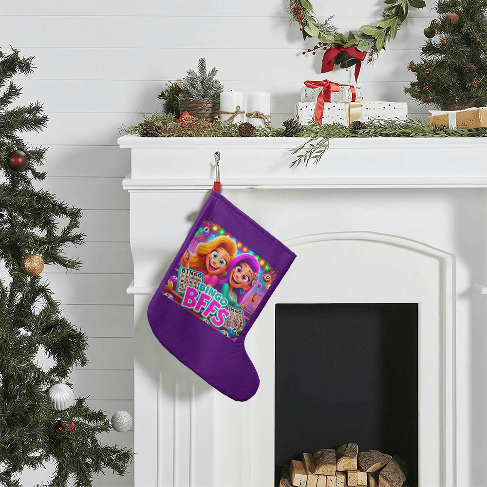Bingo BFFS - Giant Holiday Stocking - Gift for Her - Gift for Him