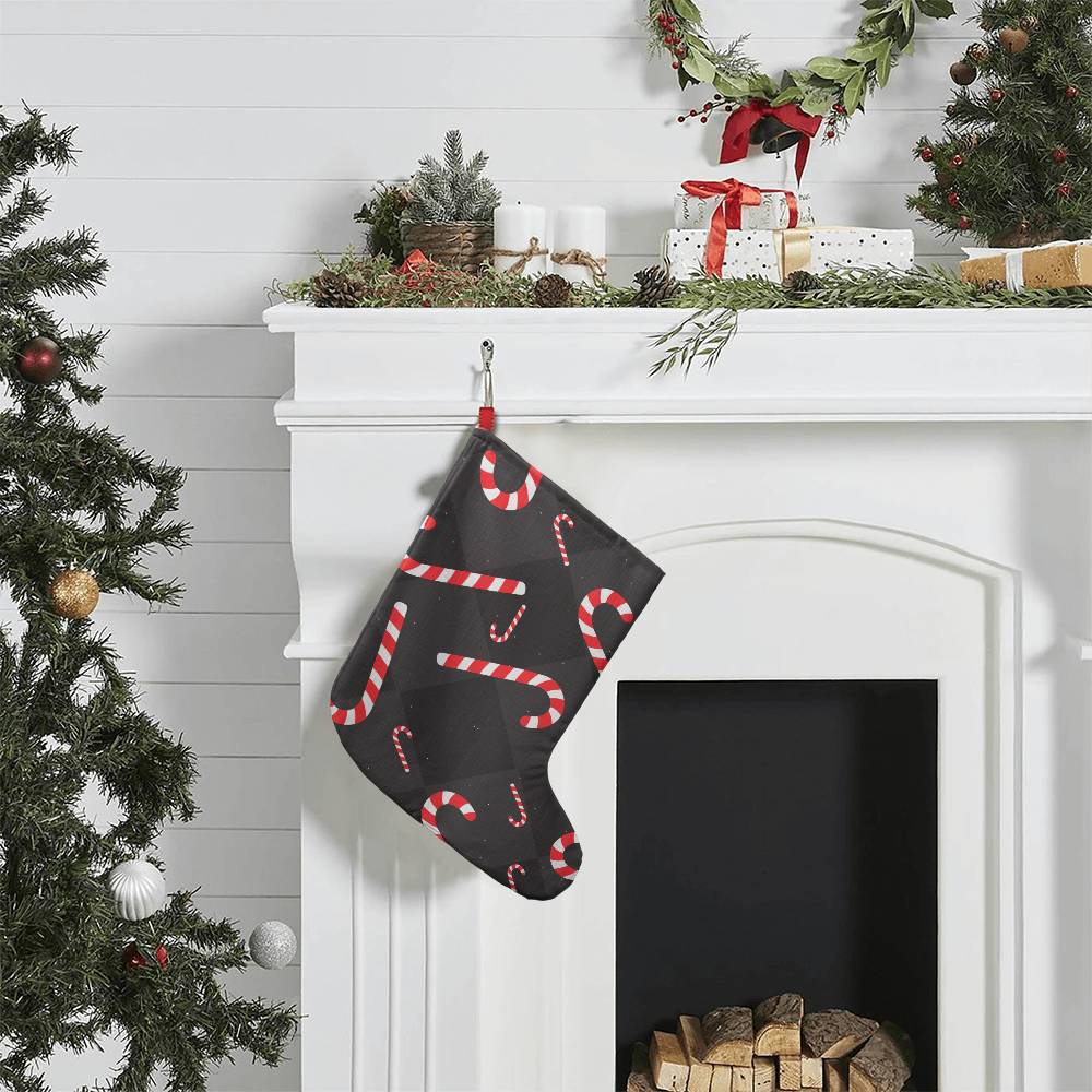 Candy Canes - Giant Holiday Stocking - Gift for Her - Gift for Him