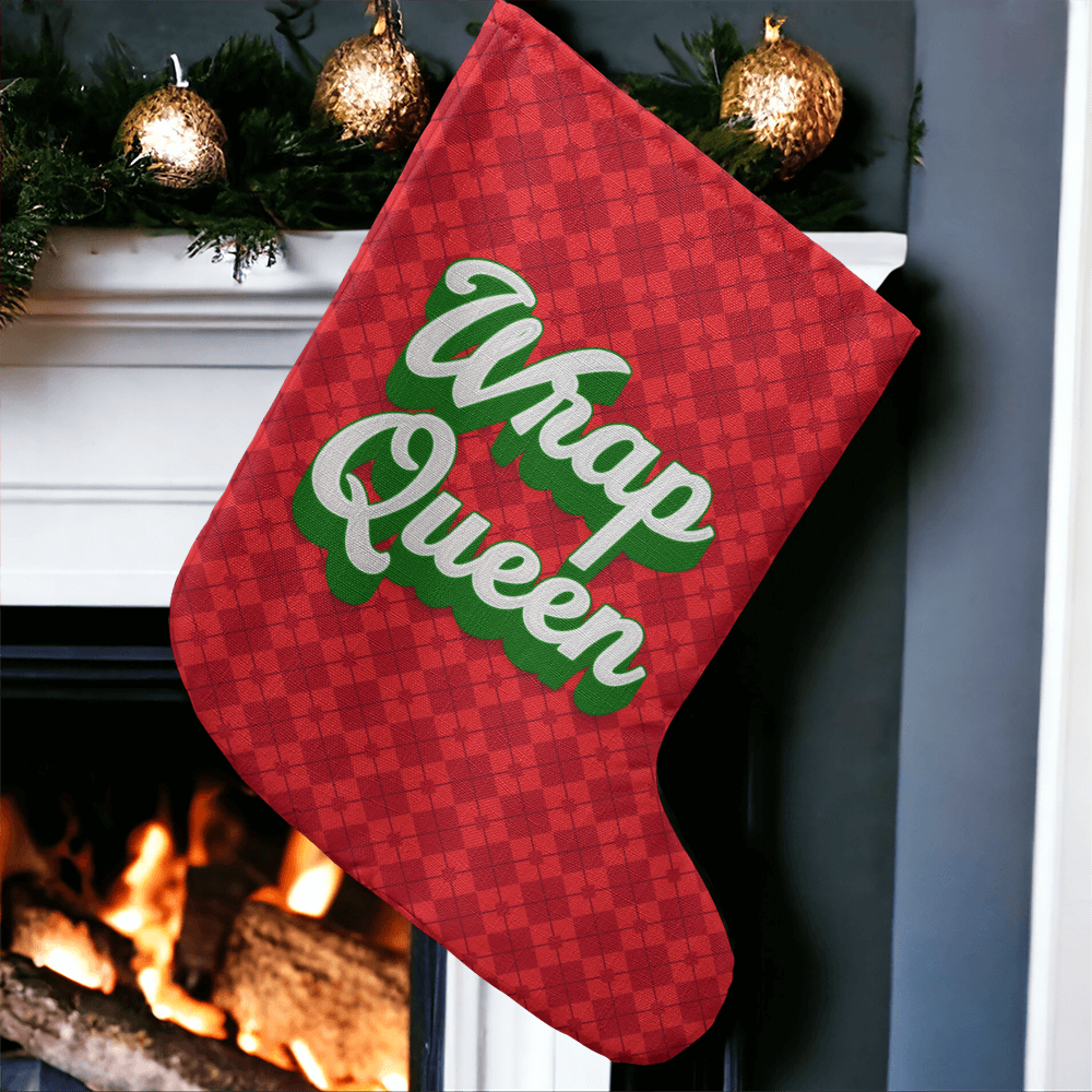 Wrap Queen - Giant Holiday Stocking - Gift for Her