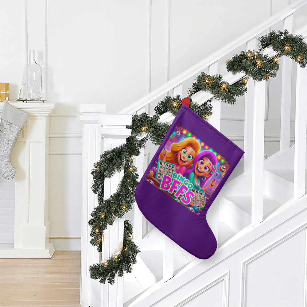 Bingo BFFS - Giant Holiday Stocking - Gift for Her - Gift for Him