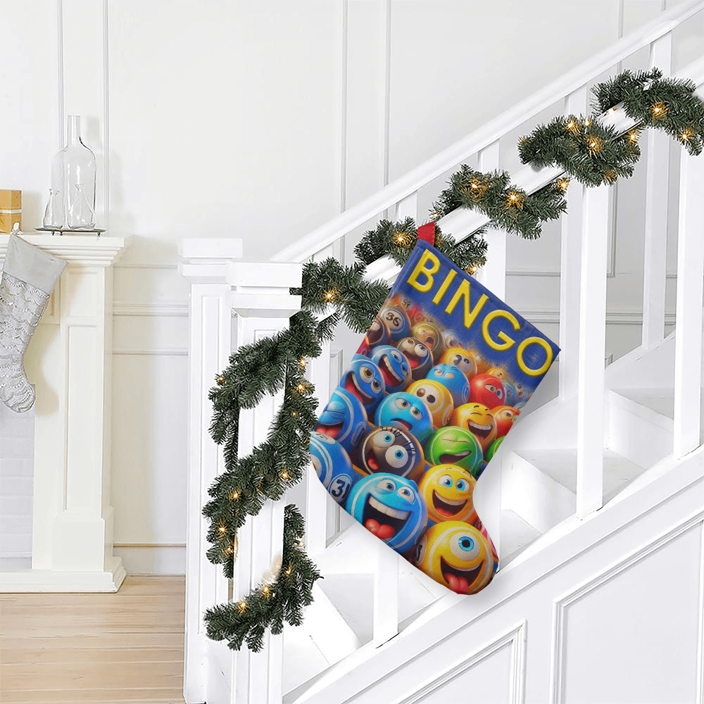 BINGO - Giant Holiday Stocking - Gift for Her - Gift for Him