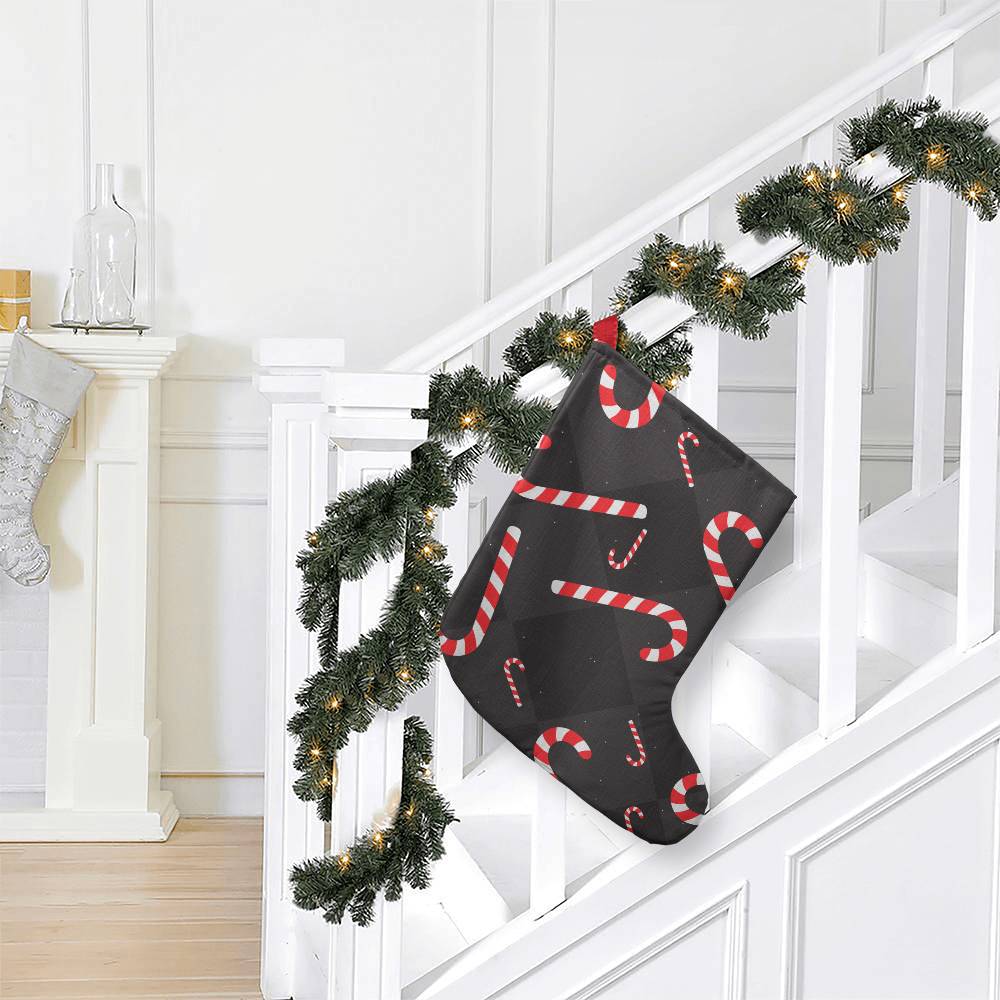 Candy Canes - Giant Holiday Stocking - Gift for Her - Gift for Him