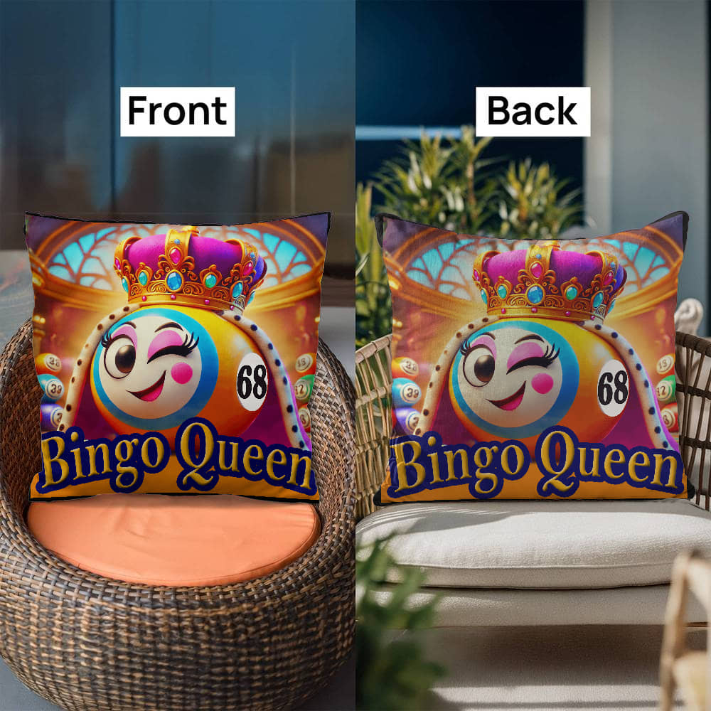 Bingo Queen - Classic Pillow - Gift for Her