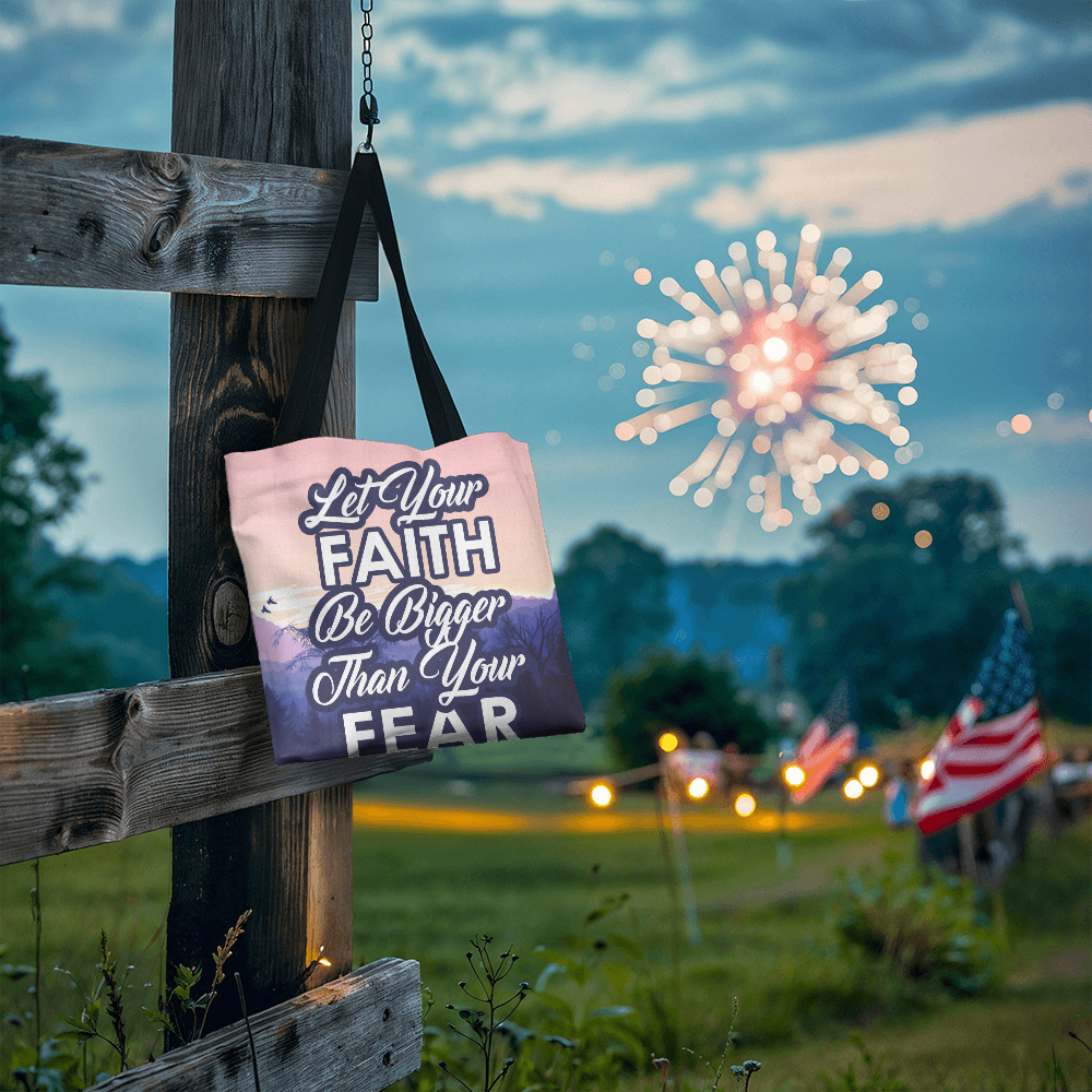 Let Your Faith Be Bigger Than Your Fear - Classic Tote Bag - Gift for Her - Gift for Him