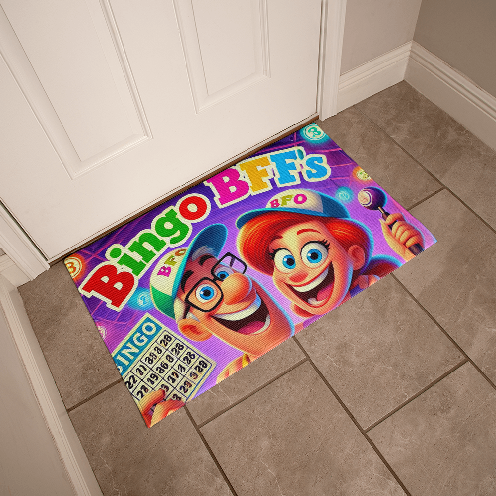 Bingo BFFS 2 - Welcome Mat - Gift for Her - Gift for Him