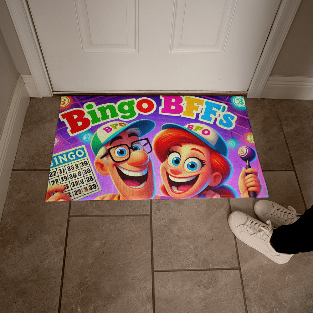 Bingo BFFS 2 - Welcome Mat - Gift for Her - Gift for Him
