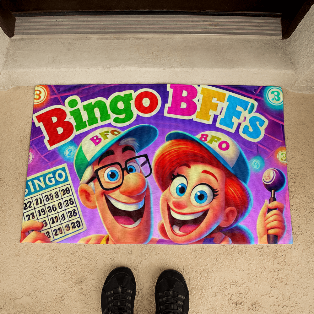 Bingo BFFS 2 - Welcome Mat - Gift for Her - Gift for Him