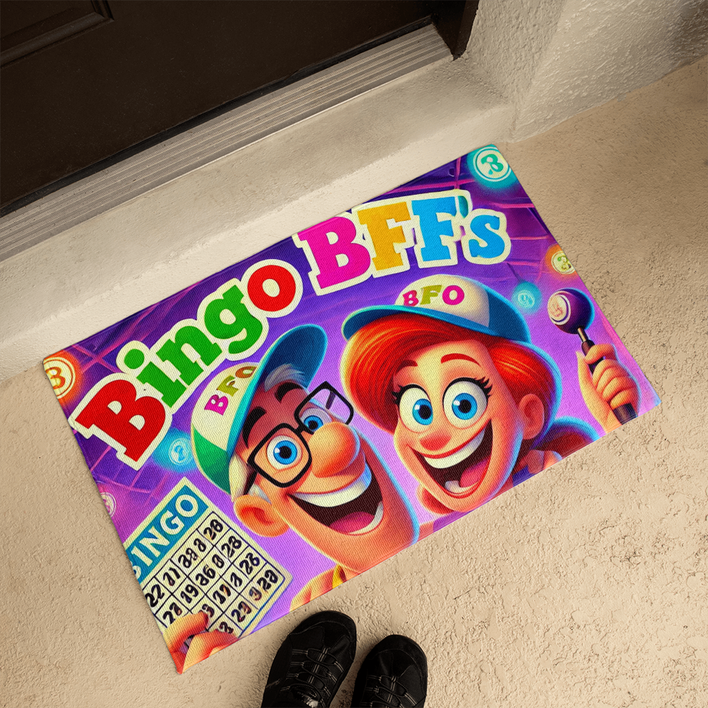 Bingo BFFS 2 - Welcome Mat - Gift for Her - Gift for Him