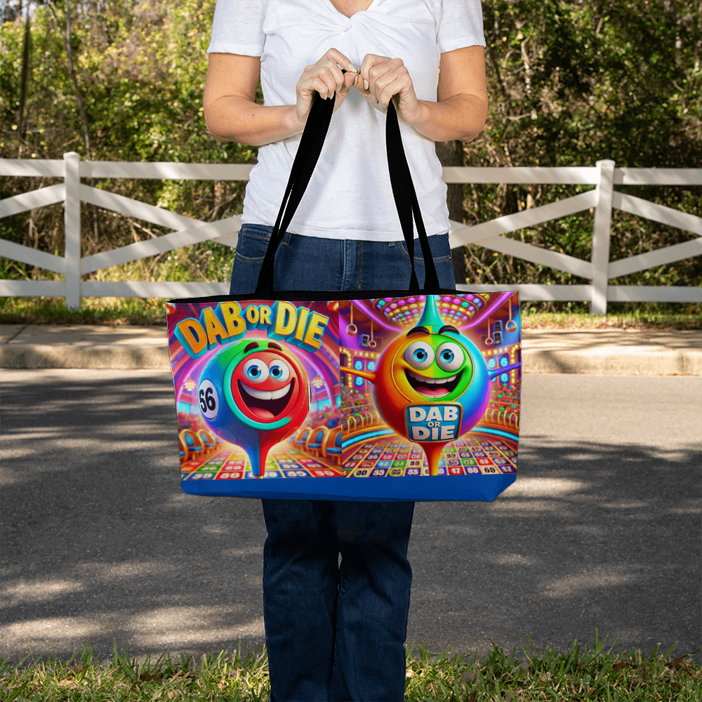 Dab Or Die - Weekender Tote - Gift for Her - Gift for Him