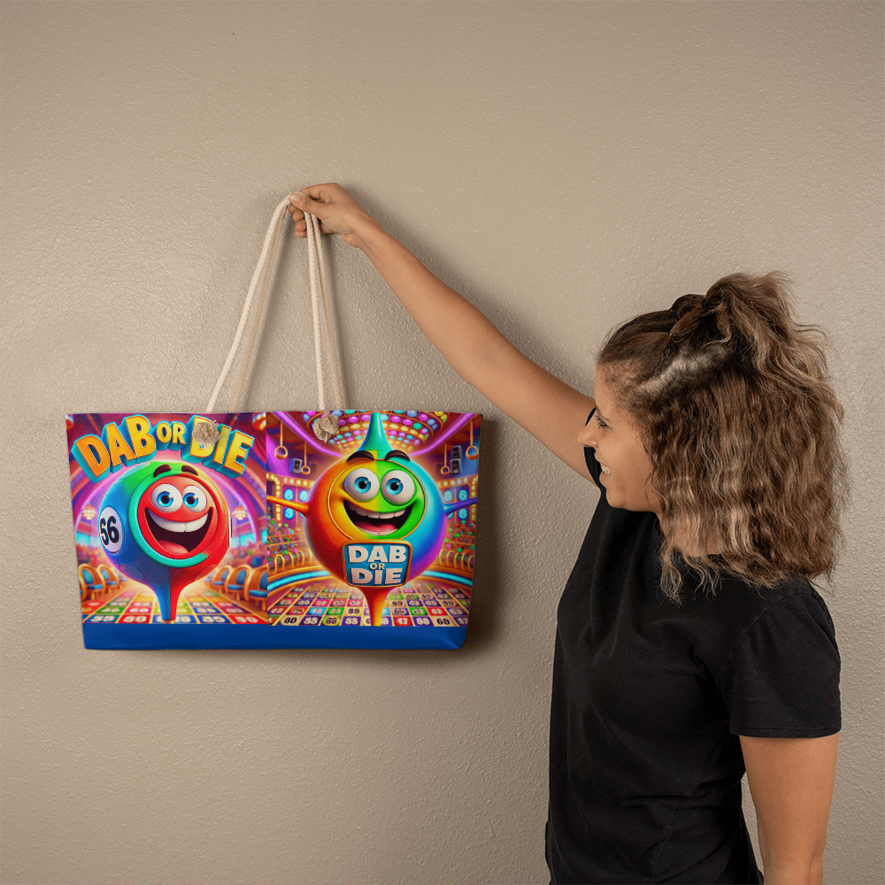 Dab Or Die - Weekender Tote - Gift for Her - Gift for Him