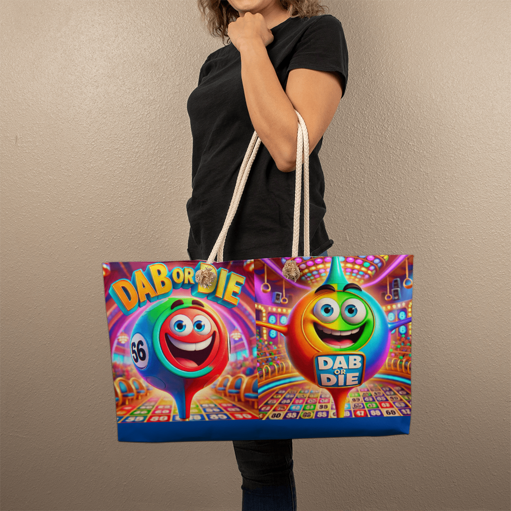 Dab Or Die - Weekender Tote - Gift for Her - Gift for Him