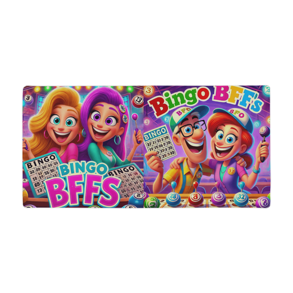 Bingo BFFS - Desk Mat - Gift for Her - Gift for Him
