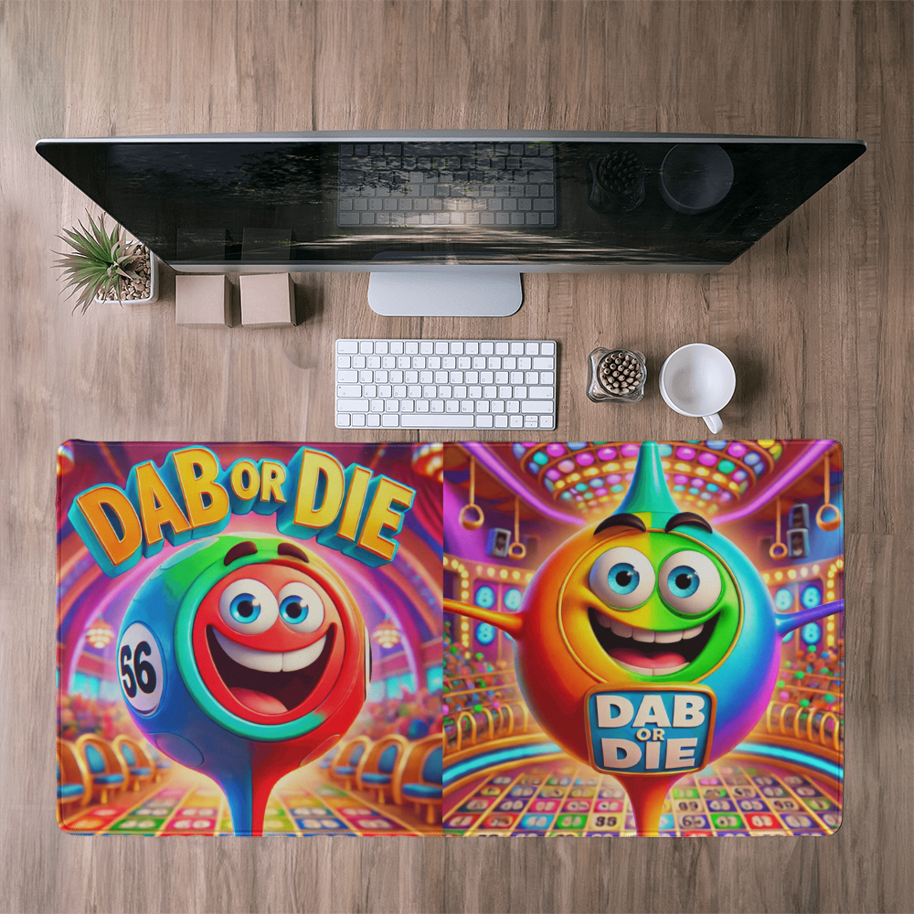 Dab Or Die - Desk Mat - Gift for Her - Gift for Him