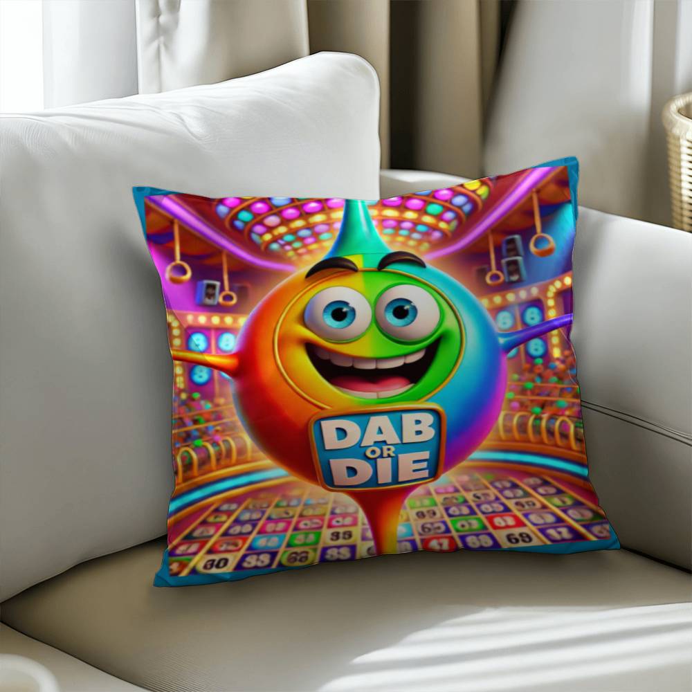 Dab Or Die 2 - Classic Pillow Cover with Insert - Gift for Her - Gift for Him