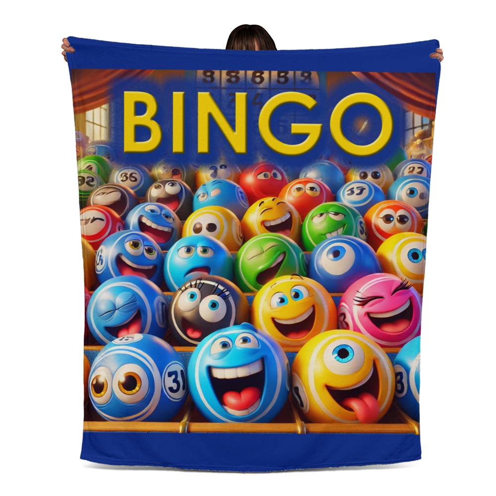Bingo 1 - Jersey Fleece Blanket 50" x 60" - Gift for Her - Gift for Him