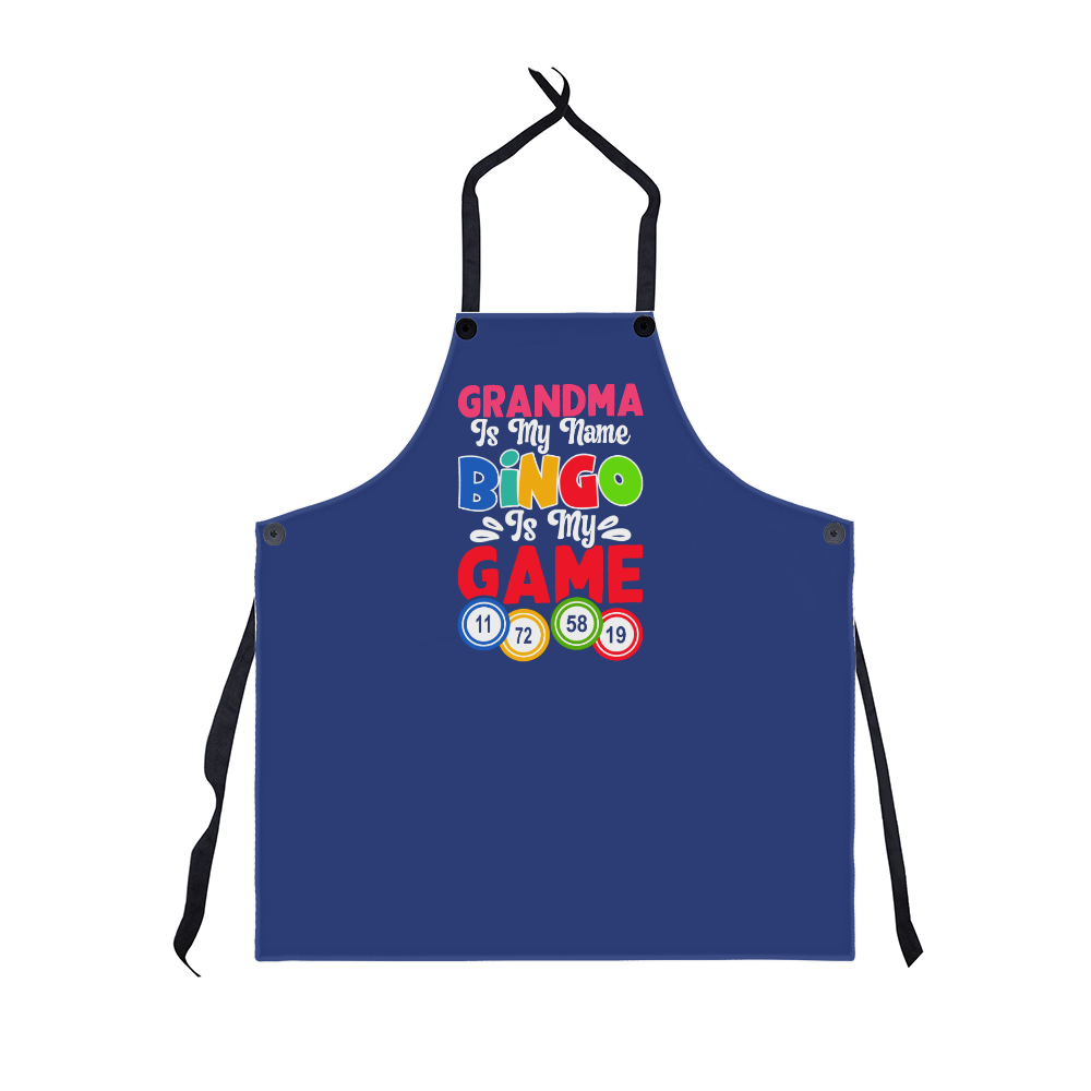 Grandma Is My Name Bingo Is My Game - Apron - Gift for Her - Gift for Grandma