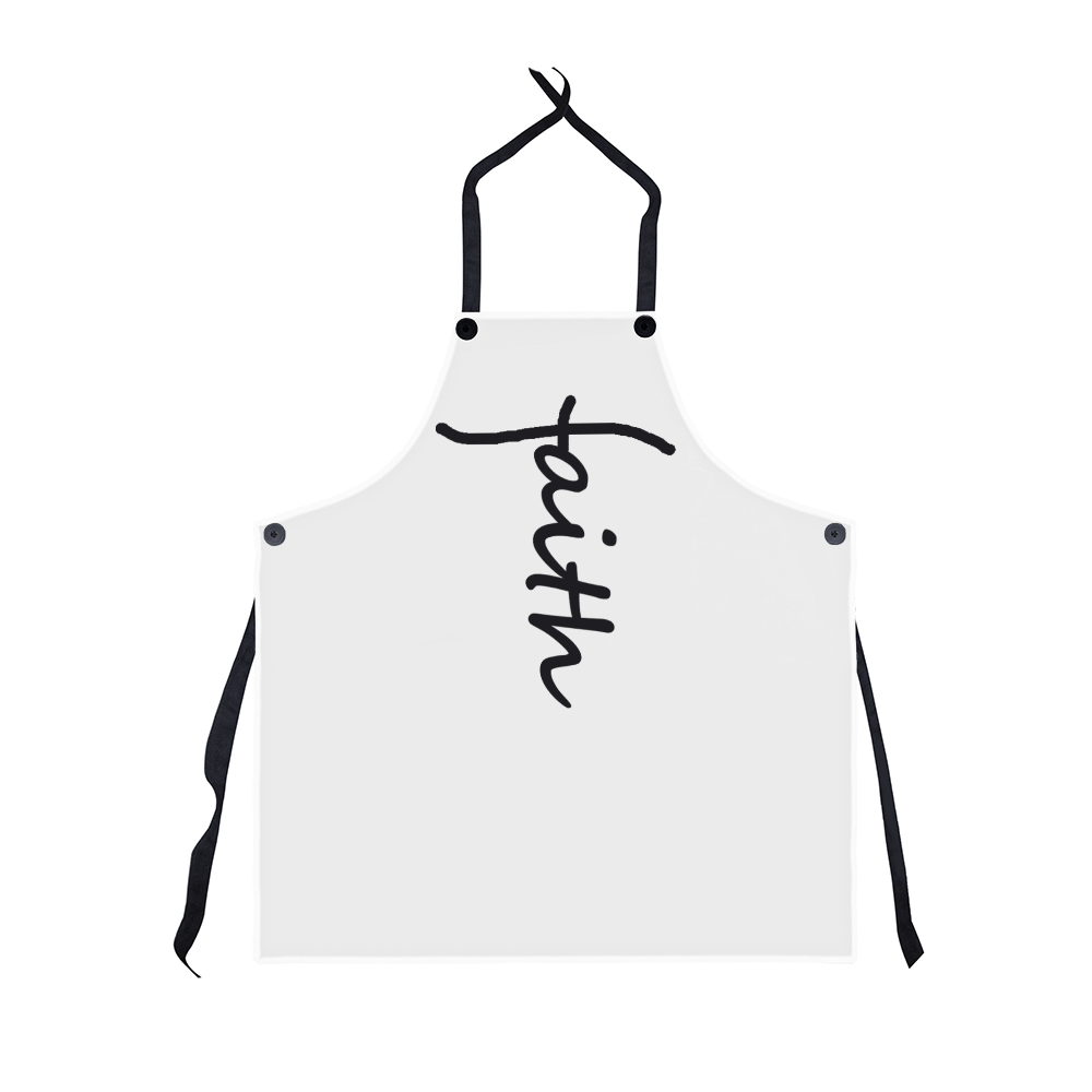 Faith (Black) - Apron - Gift for Her - Gift for Him