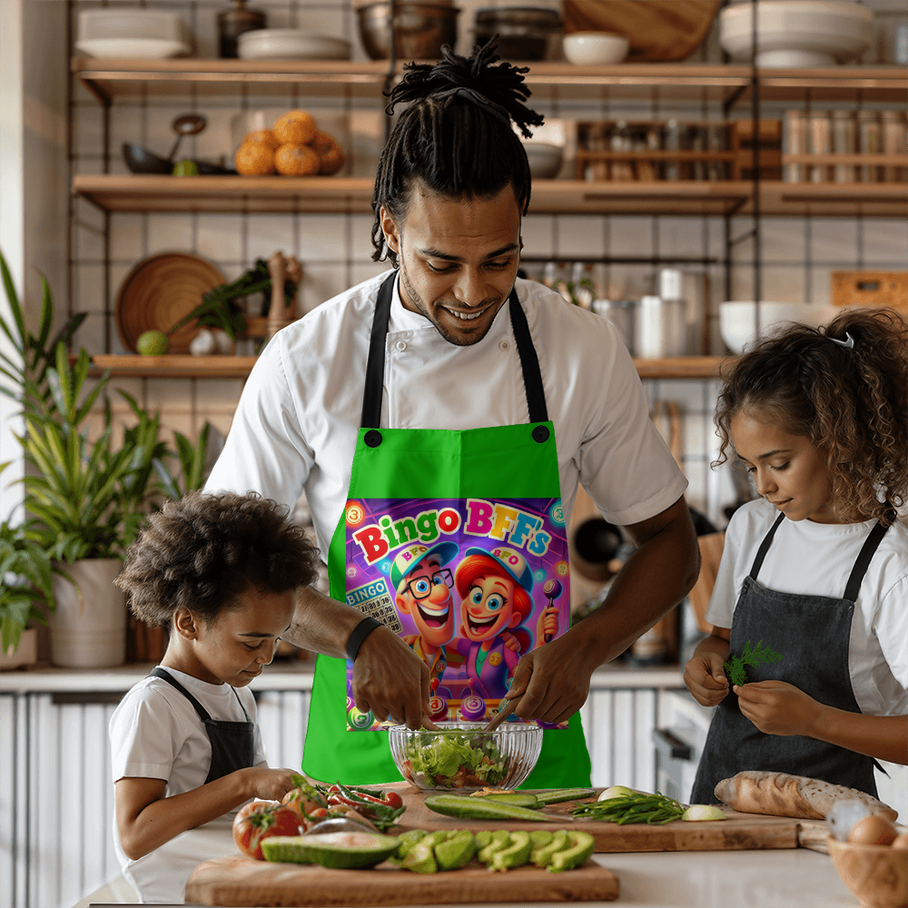 Bingo BFFS 1 - Apron - Gift for Her - Gift for Him