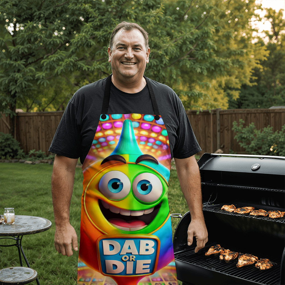 Dab Or Die 02 - Apron - Gift for Her - Gift for Him