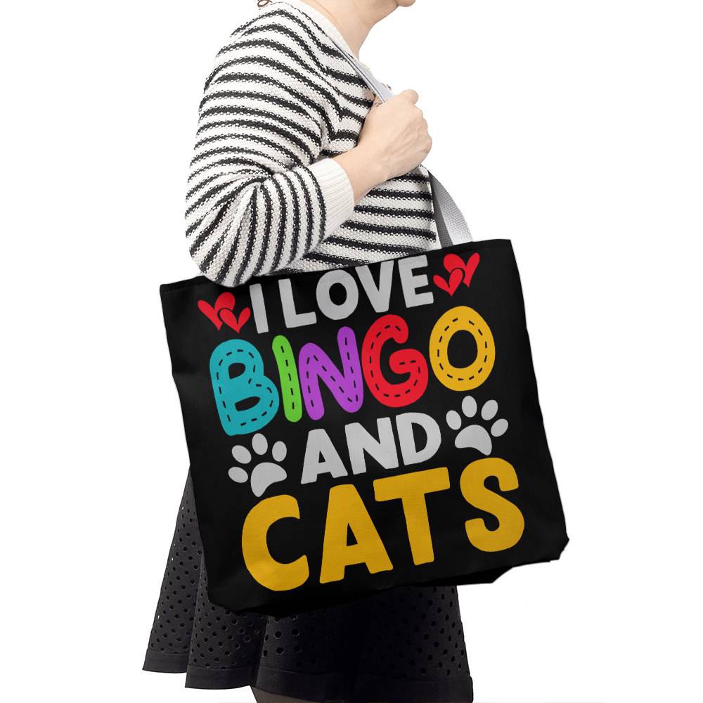 I Love Bingo And Cats - Classic Tote Bag - Gift for Her