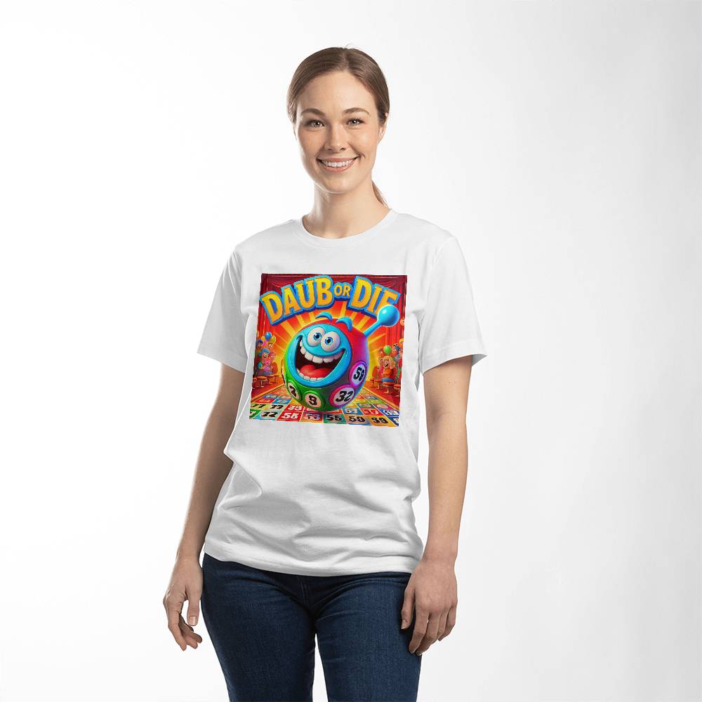 Daub Or Die - Bella + Canvas 3001 Unisex T-Shirt Front Print - Gift for Her - Gift for Him