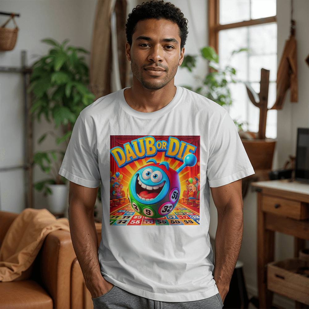 Daub Or Die - Bella + Canvas 3001 Unisex T-Shirt Front Print - Gift for Her - Gift for Him