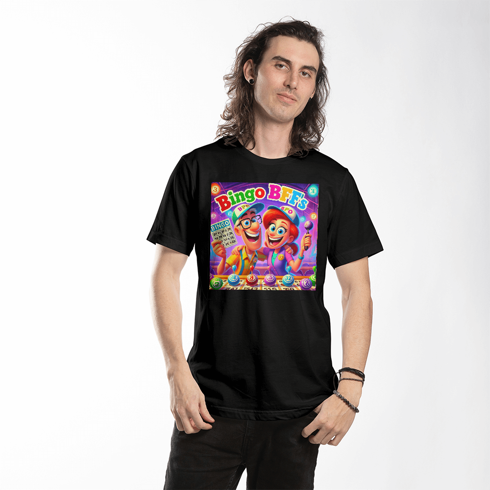 Bingo BFFS 1 - Bella + Canvas 3001 Unisex T-Shirt Front Print - Gift for Her - Gift for Him