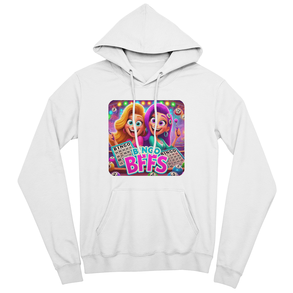Bingo BFFS 2 - Bella + Canvas 3719 Unisex Pullover Hoodie Front Print - Gift for Her