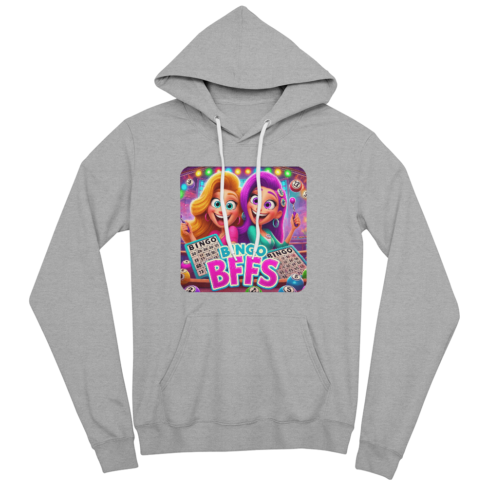 Bingo BFFS 2 - Bella + Canvas 3719 Unisex Pullover Hoodie Front Print - Gift for Her