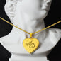 Wifey - Engraved Heart Necklace - Gift for Wife