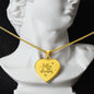 Follow Your Dreams - Engraved Heart Necklace - Gift for Her
