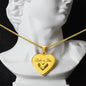 Ride Or Die - Engraved Heart Necklace - Gift for Her