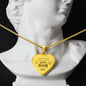 I Speak For Those Who Has No Voice - Engraved Heart Necklace - Gift for Mom