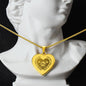 The Best Kind Of Mom Raises a Firefighter - Engraved Heart Necklace - Gift for Mom