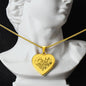 Best Mom Ever - Engraved Heart Necklace - Gift for Mom