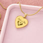 Ride Or Die - Engraved Heart Necklace - Gift for Her