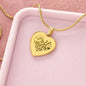 Best Mom Ever - Engraved Heart Necklace - Gift for Mom