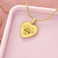 I Speak For Those Who Has No Voice - Engraved Heart Necklace - Gift for Mom