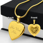 The Best Kind Of Mom Raises a Firefighter - Engraved Heart Necklace - Gift for Mom