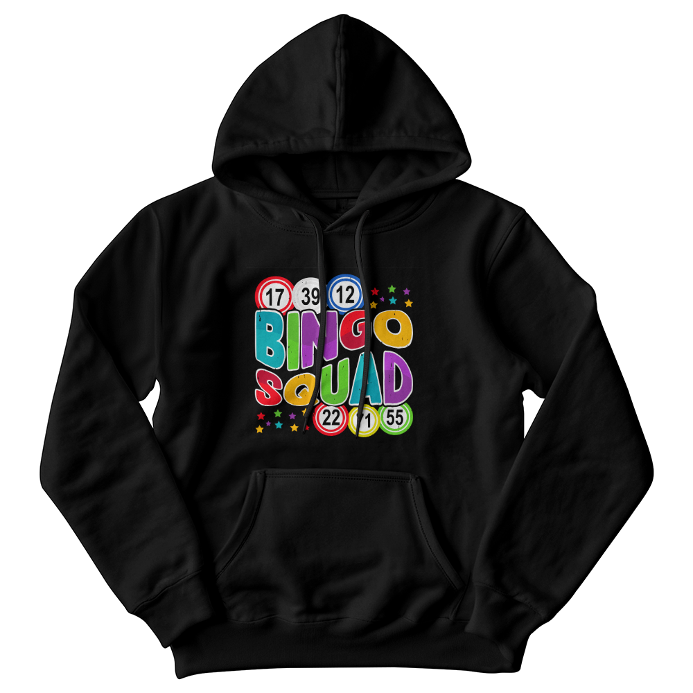Bingo Squad - Gildan 18500 Unisex Hooded Sweatshirt Front Print - Gift for Her
