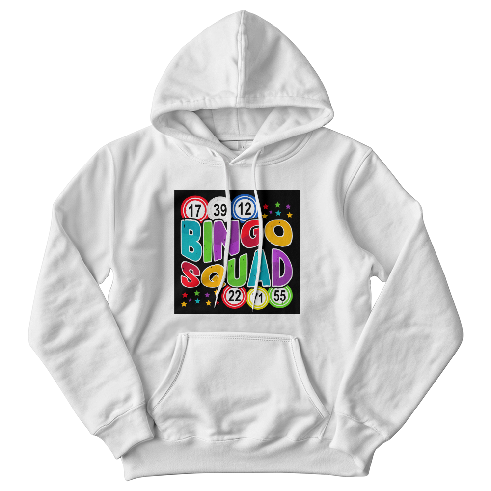 Bingo Squad - Gildan 18500 Unisex Hooded Sweatshirt Front Print - Gift for Her